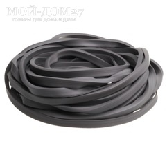 Уплотнитель резиновый. П-образный для теплицы | Мой-Дом27 | Уплотнитель резиновый П-образный используется для уплотнения торцов теплицы. 
В комплекте 12 метров (6 метров на один торец) для теплицы шириной 3 метра