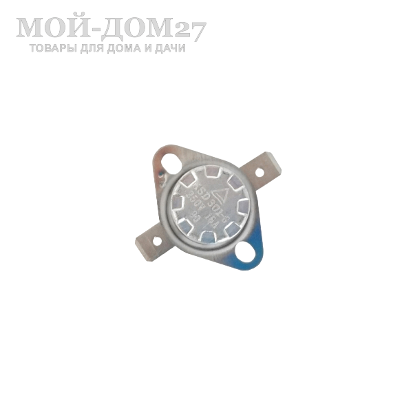 Термостат биметаллический KSD301-90 | Мой-Дом27 | Предназначен для защиты различных устройств от перегрева, например, электрических котлов и моторов, для поддержания заданной температуры электронагревателей. 
Номинальная температура - 90±3°С
Температура сброса - 70±10°C