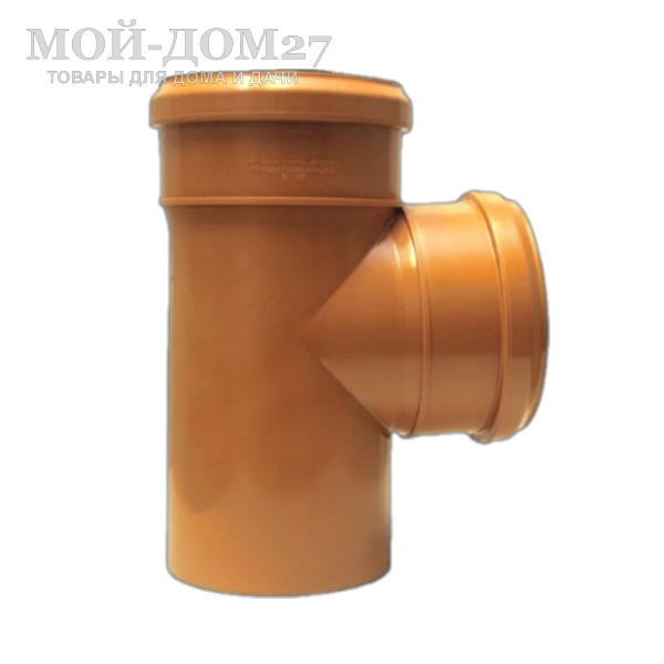 Тройник 87 град. для наруж. канализационной трубы - компания Мой-Дом27