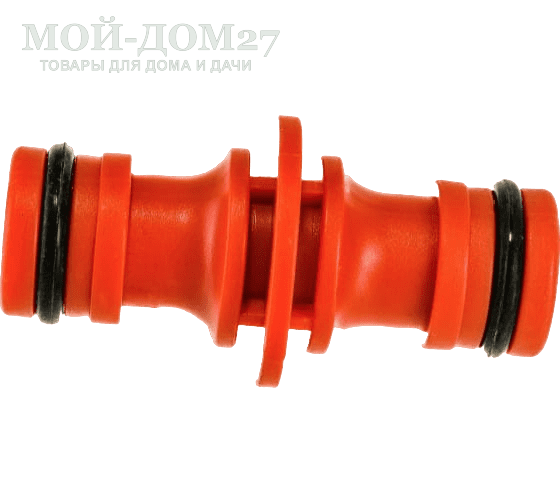 Соединитель под коннектор ЖУК (двойной) | Мой-Дом27 | Идеален для быстрого соединения двух шлангов, оборудованных коннекторами.