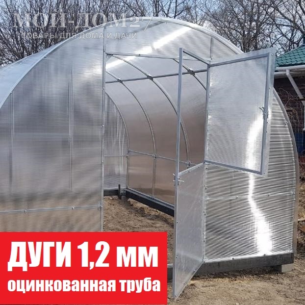 Теплица Сибирская Усиленная 10 метров с поликарбонатом Теплица Сибирская Усиленная 10 метров с поликарбонатом