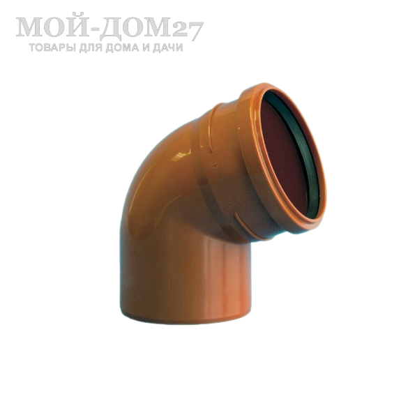 Отвод 67 град. для наруж. канализационной трубы - компания Мой-Дом27