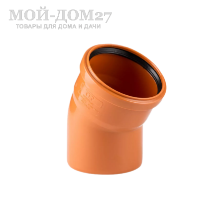 Отвод 30 град. для наруж. канализационной трубы - компания Мой-Дом27