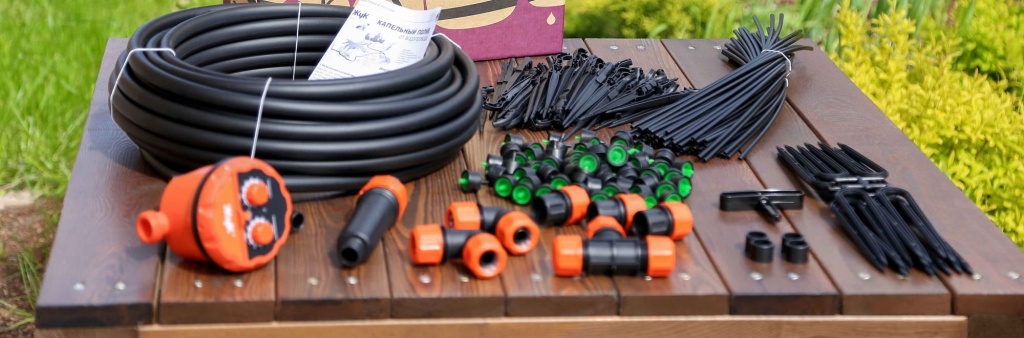 Капельный полив ЖУК от водопровода Капельный полив ЖУК от водопровода