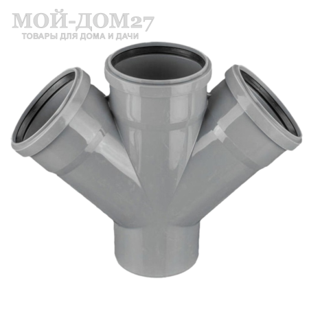Крестовина 45 град. для канализационной трубы - компания Мой-Дом27