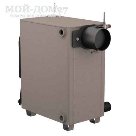 Твердотопливный котел КАРАКАН 14 ТЭГ-3 | Мой-Дом27 | Мощность 14 кВт (отапливаемая площадь до 140 м2)<br>
Котёл предназначен для работы на твёрдом топливе, возможна установка газовой горелки, с резьбовым фланцем для установки блока ТЭНов, рабочее давление в котле 3 кгс/см2.