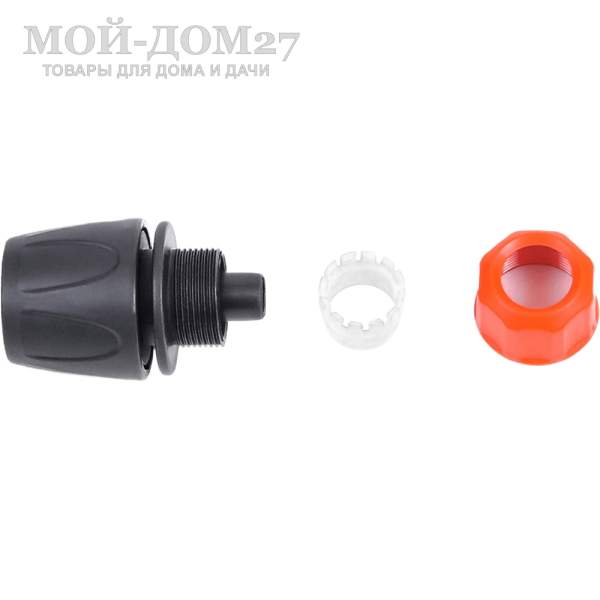 Коннектор ЖУК 1/2” | Мой-Дом27 | Используется для быстрого подключения шланга диаметром 1/2" с любым устройством, оборудованным адаптером, без усилий, инструментов или дополнительных крепежных элементов (например, хомутов).<br>
Соединение получается надежным и герметичным.