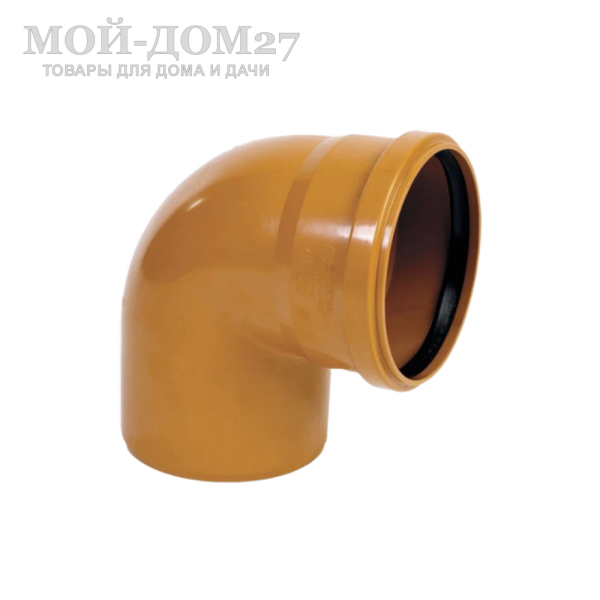 Отвод 87 град. для наруж. канализационной трубы - компания Мой-Дом27