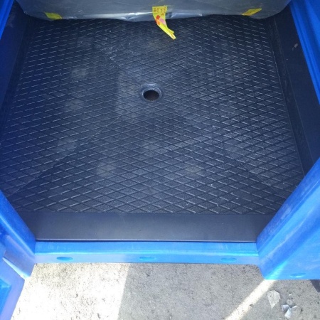 Дачный душ Стандарт EcoGR 200 литров с подогревом (Синий)