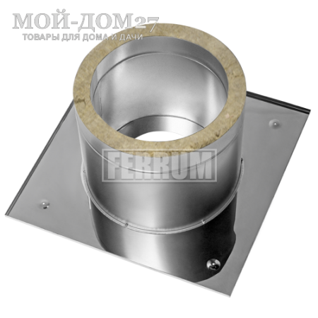 Проходной узел под дымоход - ППУ термо 200 мм | Мой-Дом27 | Предназначен для прохода дымохода через стеновые и потолочные перекрытия. Имеет дополнительную изоляцию и пожаробезопасность.