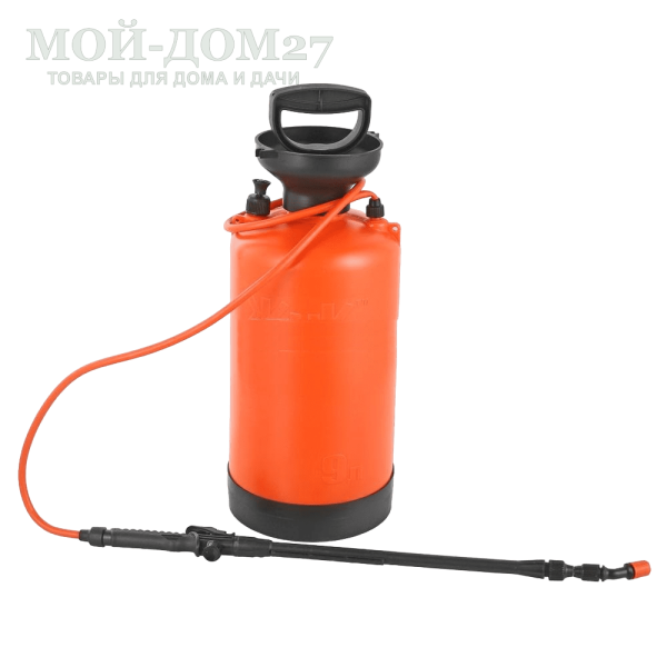 Опрыскиватель пневматический 9 л. ЖУК классик (ОП-209) | Мой-Дом27 Опрыскиватель пневматический 9 л. ЖУК классик (ОП-209) | Мой-Дом27 | Объем бака:9 л.<br>
 Диаметр заливной горловины: 100 мм<br>
 Тип брандспойта:Телескопический 650-970 мм<br>
 Рабочее давление: 2-3 атм<br>
 Расход рабочей жидкости 0,6-0,8 л/мин<br>
Регулировка распыла: от струи до тумана