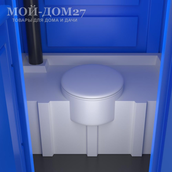 Туалетная кабина (БиоКабина) Стандарт ПЛЮС | Мой-Дом27 | Предназначена для эксплуатации на открытом воздухе в качестве туалета общественного или личного пользования.<br>
 <b>Кабина обладает повышенной прочностью </b>- комплектуется двухслойной лицевой панелью с цельнопетельной конструкцией двери (антивандальный эффект).<br>
 <b>Емкость накопительного бака 250 л.</b><br>
 <b>Поставляется в разобранном виде.</b>