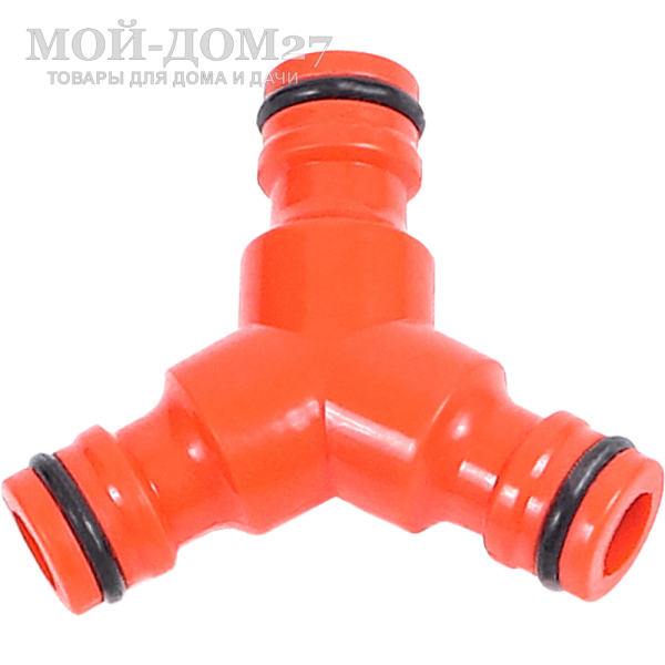 Тройник под быстросъемник (коннектор) ЖУК | Мой-Дом27 Тройник под быстросъемник (коннектор) ЖУК | Мой-Дом27 | Тройник служит для разветвления системы полива на участке и создания двух отдельных магистралей.