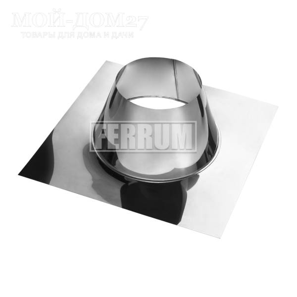 Крышная разделка прямая 210 мм | Мой-Дом27 Крышная разделка прямая 210 мм | Мой-Дом27 | Предназначена для прохода дымохода через крышу здания под углом 90°