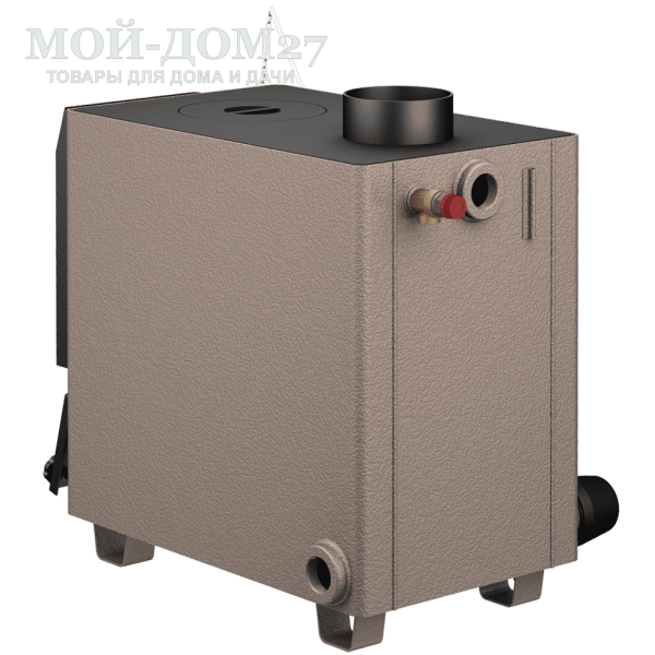 Твердотопливный котел КАРАКАН 8 ТПЭ-3 | Мой-Дом27 | Мощность 8 кВт (отапливаемая площадь до 80 м2)<br>
Котёл предназначен для работы на твёрдом топливе, имеет варочную плиту, с резьбовым фланцем для установки блока ТЭНов, рабочее давление в котле 3 кгс/см2.