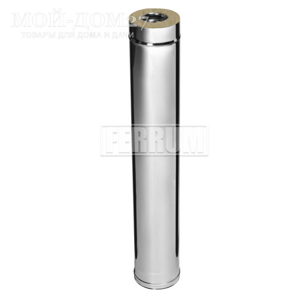 Сэндвич труба 1 метр 115х200 мм (430/0,5) | Мой-Дом27 Сэндвич труба 1 метр 115х200 мм (430/0,5) | Мой-Дом27 | Предназначен для отвода дыма и газов на прямом участке.