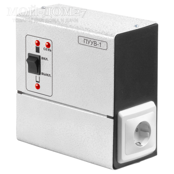 Пульт управления уровнем воды ПУУВ-1 | Мой-Дом27 Пульт управления уровнем воды ПУУВ-1 | Мой-Дом27 | Пульт управления уровнем воды (ПУУВ) предназначен для автоматического управления работой электрических устройств (насосов, электроклапанов) в системах контроля уровня воды в резервуарах. Работа ПУУВ основана на измерении сопротивления жидкости между электродами.