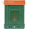 Ящик почтовый ПРЕМИУМ зеленый | Мой-Дом27 | <u>Материал</u>:&nbsp;пластик&nbsp;<br>
 <u>Комплектация</u>:&nbsp;ящик почтовый с металлическим замком и с 2-мя ключами<br>