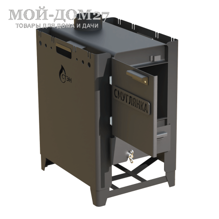 Печь отопительная Смуглянка-4 | Мой-Дом27 | Воздухогрейные печи «СМУГЛЯНКА» предназначены для отопления стационарных и передвижных объектов в походных условиях: блиндажей, палаток, кунгов, а также небольших домов.
Печи комплектуются съёмным разборным дымоходом.
На печах «СМУГЛЯНКА» можно готовить и разогревать пищу.