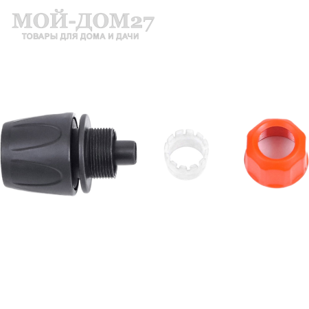 Коннектор ЖУК 1/2” | Мой-Дом27 | Используется для быстрого подключения шланга диаметром 1/2" с любым устройством, оборудованным адаптером, без усилий, инструментов или дополнительных крепежных элементов (например, хомутов).<br>
Соединение получается надежным и герметичным.
