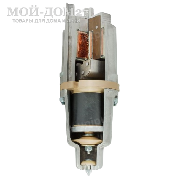 Насос вибрационный Бавленец 15 метров (нижн. забор) | Мой-Дом27 | Предназначен для выкачивания воды из колодцев, скважин, водоемов, подходит для откачки воды из помещений, а также для работы в системах полива. <br>
Засасывающее отверстие расположено внизу корпуса. Для предотвращения перегрева такой насос должен всегда пребывать в воде.