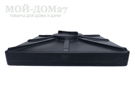 Бак плоский 200 литров для душа | Мой-Дом27 | Пластиковый бак для устройства летнего душа имеет очень небольшой вес, поэтому он очень удобен в монтаже, а также в транспортировке и хранении.
В верхней части бака находится резьбовая крышка c диаметром горловины 285 мм, в крышке предусмотрен дыхательный клапан. 
На дне бака установлен выходной патрубок на 3/4 дюйма для монтажа душевой лейки