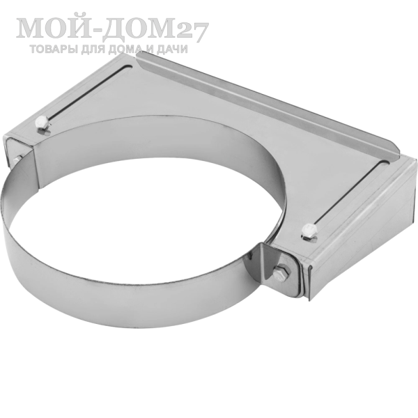 Хомут стеновой D200 раздвижной | Мой-Дом27 | Стеновой раздвижной кронштейн для монтажа дымохода Ferrum диаметром 200 мм, применятся для надежного крепления труб.