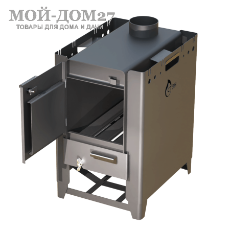 Печь отопительная Смуглянка-4 | Мой-Дом27 | Воздухогрейные печи «СМУГЛЯНКА» предназначены для отопления стационарных и передвижных объектов в походных условиях: блиндажей, палаток, кунгов, а также небольших домов.
Печи комплектуются съёмным разборным дымоходом.
На печах «СМУГЛЯНКА» можно готовить и разогревать пищу.