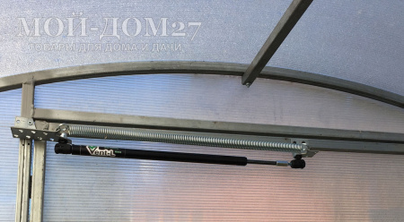 Vent-L 001 до 100 кг - Термопривод для открывания дверей и форточек теплицы | Мой-Дом27 | Термопривод так же называют системой автоматического открывания форточки или двери в теплице.<br>
 Металлический поршень (произведенный в Швейцарии) способен открыть форточку <b>весом до 100 кг</b>.<br>