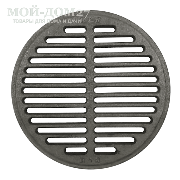 Решетка-гриль круглая | Мой-Дом27 | Круглая решетка для гриля из серого чугуна диаметром 352 мм подходит для печи КазанОК<br>