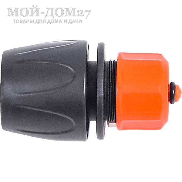Коннектор ЖУК 1/2” с аквастопом | Мой-Дом27 Коннектор ЖУК 1/2” с аквастопом | Мой-Дом27 | Используется для быстрого подключения шланга диаметром 1/2" без отключения подачи воды с любым устройством, оборудованным адаптером, без усилий, инструментов или дополнительных крепежных элементов (например, хомутов).