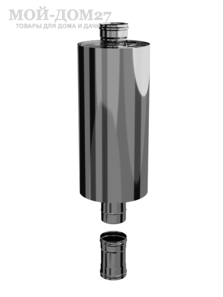 Бак КОМФОРТ 45 литров круглый на трубе 115 мм | Мой-Дом27 | Бак круглый на трубе диаметром 115 мм. Используется для нагрева воды совместно с печами, каминами в банных и душевых помещениях.
