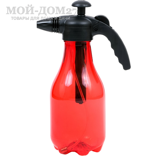 Опрыскиватель ручной 2 л. ЖУК люкс (ОП-270) | Мой-Дом27 | Пневматический ручной опрыскиватель -&nbsp;выдувной бак с "головой", в которую встроен насос и распылитель&nbsp;<br>
 <u>Радиус распыла</u>:&nbsp;от 10 до 400 мм<br>
 <u>Регулировка распыла</u>:&nbsp;от струи до тумана<br>