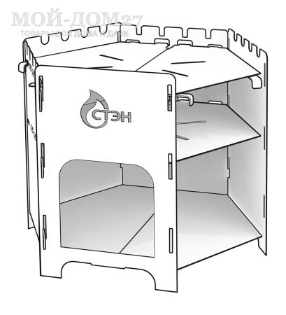 Печь под казан и мангал Казан-Мангал Лайт | Мой-Дом27 | Печь-казан-мангал ЛАЙТ применяется в трёх вариантах:<br>
 - как печь под казан, для приготовления пищи в казане ёмкостью 6-8 л;<br>
 - как мангал, для приготовления шашлыков;<br>
- как печь с варочной поверхностью, для приготовления пищи в обычной посуде.