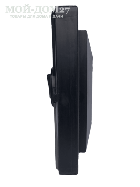 Бак плоский 200 литров для душа | Мой-Дом27 | Пластиковый бак для устройства летнего душа имеет очень небольшой вес, поэтому он очень удобен в монтаже, а также в транспортировке и хранении.
В верхней части бака находится резьбовая крышка c диаметром горловины 285 мм, в крышке предусмотрен дыхательный клапан. 
На дне бака установлен выходной патрубок на 3/4 дюйма для монтажа душевой лейки