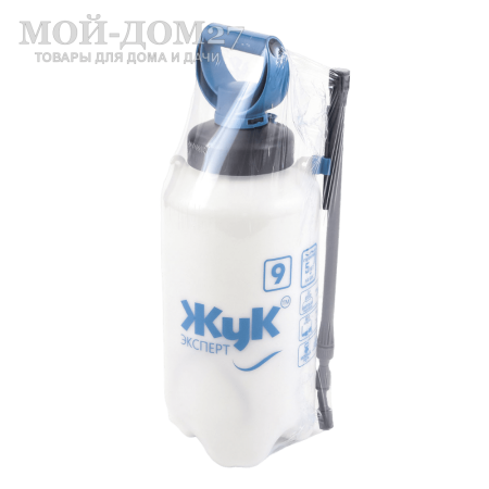 Опрыскиватель пневматический 9 л. ЖУК эксперт (ОП-280) | Мой-Дом27 | В 1.5 раза более производительная помпа.<br>
 Широкая заливная горловина (диаметр 105 мм), благодаря которой опрыскиватель удобно мыть и в него заливать растворы.<br>
Нижний забор жидкости, позволяющий использовать весь объём — без остатка.