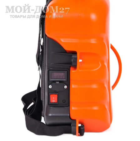 Аккумуляторный ранцевый опрыскиватель 12 л. ЖУК | Мой-Дом27 | Объем бака: 12 л.<br>
 Среднее время непрерывной работы: до 4 ч непрерывной работы<br>
 Удлиненный шланг брандспойта опрыскивателя - 1.5 метра<br>
 Дальность разбрызгивания: 0,5-2,5 м.<br>
Максимальное давление: 5,5 бар<br>
 Максимальный расход жидкости: 3,1 л/мин<br>
 Тип АКБ: кислотно-свинцовый<br>
