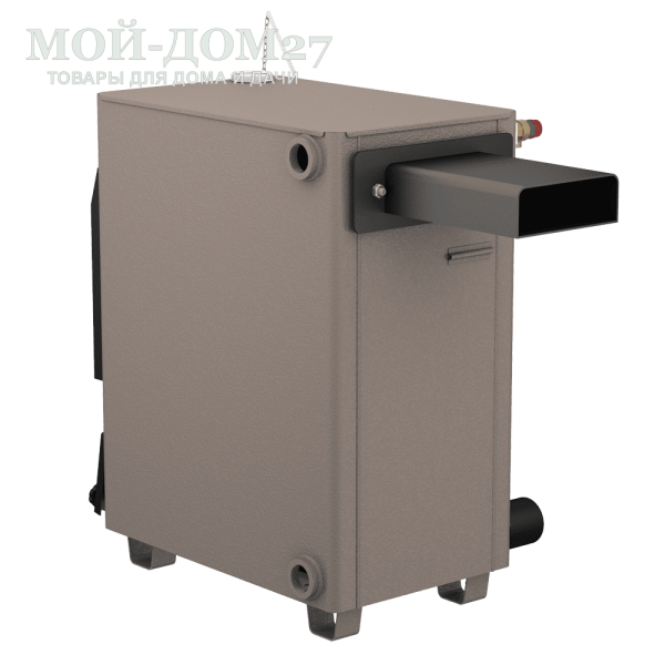 Твердотопливный котел КАРАКАН 14 ТЭГ-3 | Мой-Дом27 | Мощность 14 кВт (отапливаемая площадь до 140 м2)<br>
Котёл предназначен для работы на твёрдом топливе, возможна установка газовой горелки, с резьбовым фланцем для установки блока ТЭНов, рабочее давление в котле 3 кгс/см2.