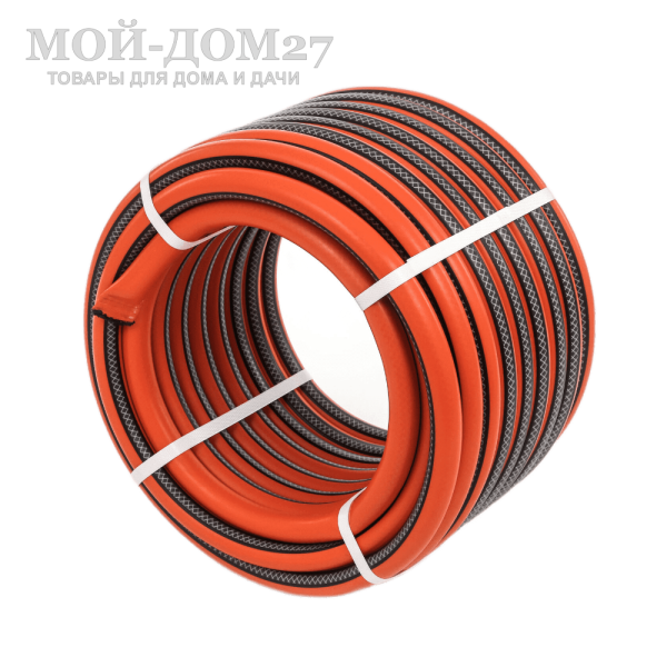 Шланг морозостойкий Жук Классик 1/2” (50 метров) | Мой-Дом27 | Диаметр шланга: 1/2" (12,5 мм).<br>
 Рабочее давление: 8 АТМ.<br>
 Армирован полиамидной нитью.<br>
 Плетение нити: ромбовидное.<br>
 Морозостойкойкость: до -30°C.<br>
 Длина шланга в бухте: 50 метров.<br>