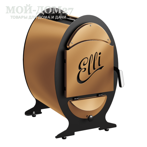 Печь отопительная ЭЛЛИ 200 | Мой-Дом27 Печь отопительная ЭЛЛИ 200 | Мой-Дом27 | Печь ЭЛЛИ 200 предназначена для отопления жилых домов, дач и других помещений.
В качестве топлива используются дрова или древесные брикеты.
Конструктивные особенности:
- конвекционный кожух для быстрого нагрева воздуха;
- газоплотная загрузочная дверца;
- винт регулировки подачи воздуха на зольной дверце;
- выход дымохода - назад;
- шибер на дымоходе;
- регулируемые по высоте ножки.