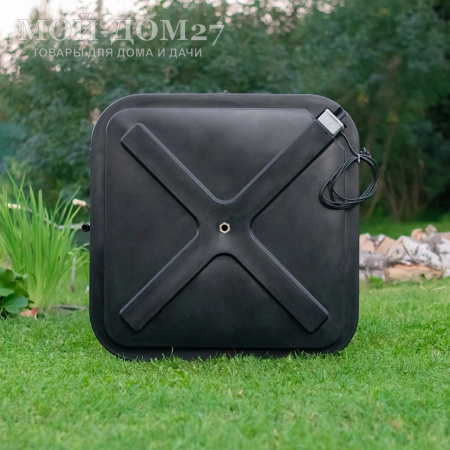 Бак для душа 150 литров с подогревом | Мой-Дом27 | Оснащен электронагревателем 2кВт, обеспечивает быстрый и равномерный нагрев воды в баке.
Нагрев 150 литров с 10 до 40 градусов примерно за 2,5 часа.
Устойчивость к солнечному излучению и температурным воздействиям.
В комплектацию входит боковой штуцер для залива воды, индикатор уровня жидкости и душевая лейка.