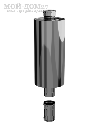 Бак КОМФОРТ 45 литров круглый на трубе 115 мм  | Мой-Дом27 | Бак круглый на трубе диаметром 115 мм. Используется для нагрева воды совместно с печами, каминами в банных и душевых помещениях.