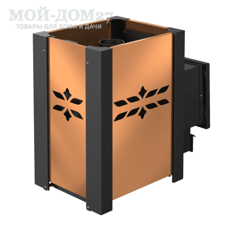 Печь-Каменка банная Парабель-18К | Мой-Дом27 | Печь банная «Парабель К» – новинка, печь с кожухом-конвектором и открытой каменкой, для использования в частных банях. Предназначена для нагрева воздуха в бане, и получения сухого или влажного пара (режимы "русская баня" и "финская сауна").<br>
 Объем парилки: до 18 м3<br>
 Топливо: сухие дрова, древесные брикеты<br>