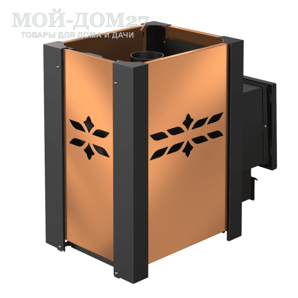 Печь-Каменка банная Парабель-18К | Мой-Дом27 | Печь банная «Парабель К» – новинка, печь с кожухом-конвектором и открытой каменкой, для использования в частных банях. Предназначена для нагрева воздуха в бане, и получения сухого или влажного пара (режимы "русская баня" и "финская сауна").<br>
 Объем парилки: до 18 м3<br>
 Топливо: сухие дрова, древесные брикеты<br>