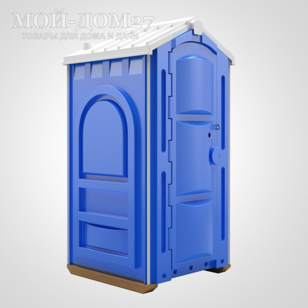 Туалетная кабина (БиоКабина) ЛЮКС | Мой-Дом27 | Предназначена для эксплуатации на открытом воздухе в качестве туалета общественного или личного пользования.<br>
 <b>Кабина обладает повышенной прочностью </b>- комплектуется двухслойной лицевой панелью с цельнопетельной конструкцией двери (антивандальный эффект).<br>
 <b>Емкость накопительного бака 250 л.</b><br>
 <b>Поставляется в разобранном виде.</b><br>
 <b>Дополнительное оборудование (в комплекте):</b><br>
 - полотенцедержатель;<br>
 - диспенсер для мыла;<br>
 - блок умывальника (30 л.) с ножной помпой;<br>
 - мягкое сиденье с крышкой.<br>