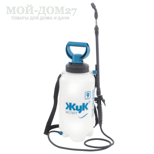Опрыскиватель пневматический 9 л. ЖУК эксперт (ОП-280) | Мой-Дом27 Опрыскиватель пневматический 9 л. ЖУК эксперт (ОП-280) | Мой-Дом27 | В 1.5 раза более производительная помпа.<br>
 Широкая заливная горловина (диаметр 105 мм), благодаря которой опрыскиватель удобно мыть и в него заливать растворы.<br>
Нижний забор жидкости, позволяющий использовать весь объём — без остатка.