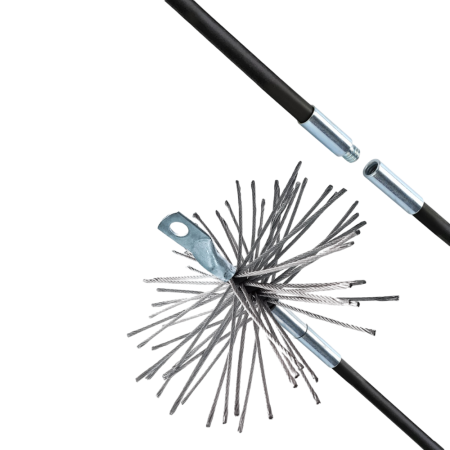 Гибкий подход - Ёрш металлический для чистки кирпичного дымохода 115 мм | Мой-Дом27 | Применяется для чистки кирпичных и асбестовых дымоходов, т.к. легко справляется смолистыми соединениями, которые может содержать сажа.
Материал: металл.
Диаметр: 115 мм.