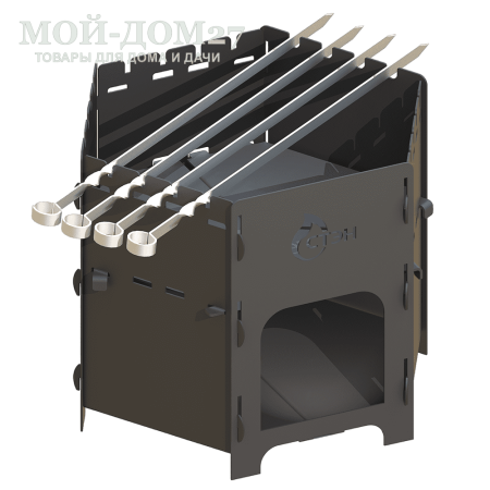 Печь под казан и мангал Казан-Мангал Лайт | Мой-Дом27 | Печь-казан-мангал ЛАЙТ применяется в трёх вариантах:<br>
 - как печь под казан, для приготовления пищи в казане ёмкостью 6-8 л;<br>
 - как мангал, для приготовления шашлыков;<br>
- как печь с варочной поверхностью, для приготовления пищи в обычной посуде.