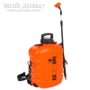 Аккумуляторный ранцевый опрыскиватель 12 л. ЖУК | Мой-Дом27 | Объем бака: 12 л.<br>
 Среднее время непрерывной работы: до 4 ч непрерывной работы<br>
 Удлиненный шланг брандспойта опрыскивателя - 1.5 метра<br>
 Дальность разбрызгивания: 0,5-2,5 м.<br>
Максимальное давление: 5,5 бар<br>
 Максимальный расход жидкости: 3,1 л/мин<br>
 Тип АКБ: кислотно-свинцовый<br>