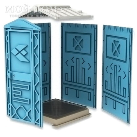 Туалетная кабина (БиоКабина) УНИВЕРСАЛ EcoStyle | Мой-Дом27 | <br>
 Отличительная особенность&nbsp;туалетной кабинки Универсал это <b>ровный пол и отсутствие&nbsp;накопительного бака</b>. Это позволяет использовать ее как помещение для переносного биотуалета или установить над выгребной ямой. Так же кабину можно использовать как хоз. блок для инструментов.<br>
 <b>Поставляется в разобранном виде.</b><br>